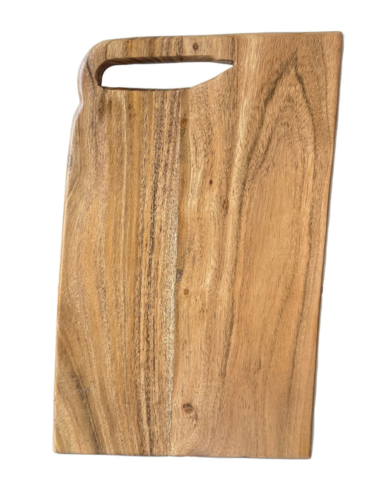 Acacia Wood Cutting Board with Handle