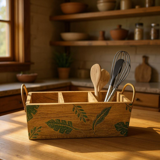 Vrinda Handpainted Cutlery Holder