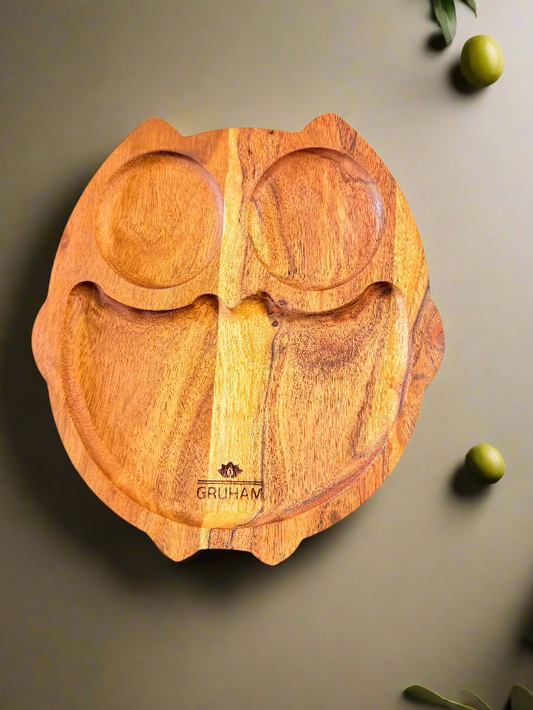 Wooden Owl Platter / Tray - gruham