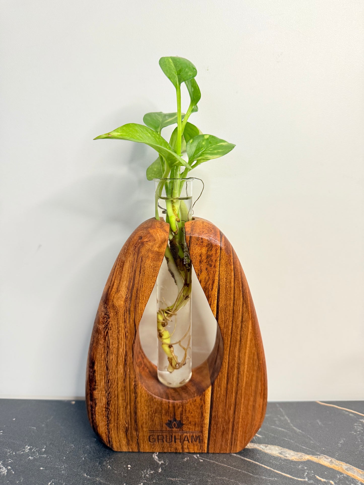 U-Shaped Wooden Planter - gruham