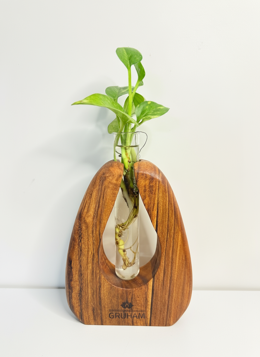 U-Shaped Wooden Planter