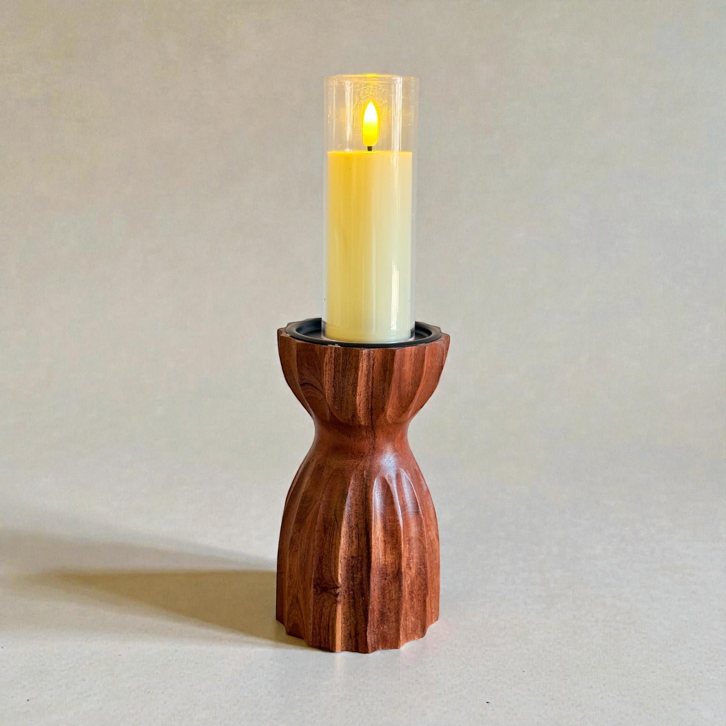 GRUHAM Handcrafted Wooden Candle Holder