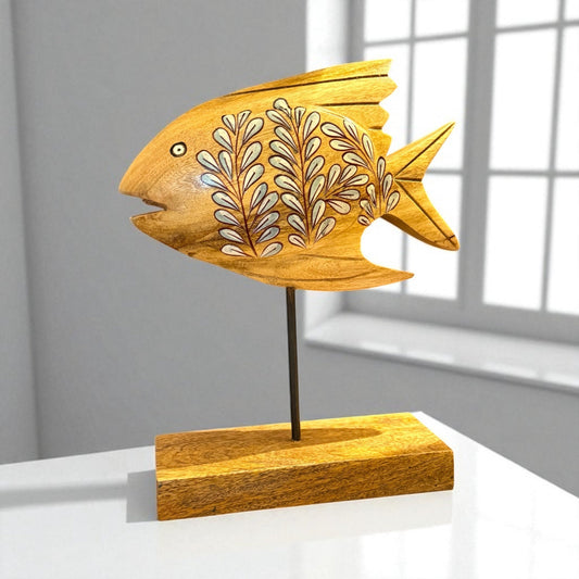 Shoreline Charm Wooden Fish Decor