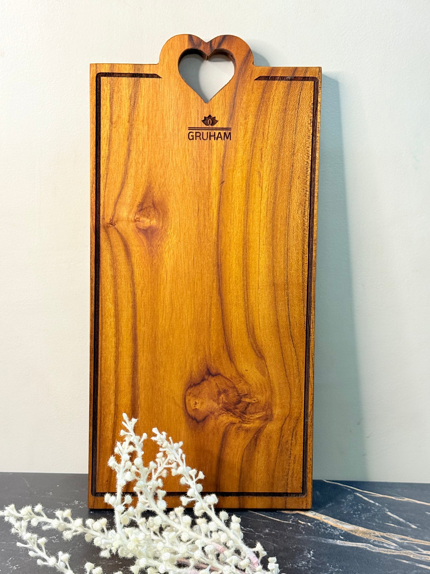 HeartGrip™ Teakwood Cutting Board - gruham