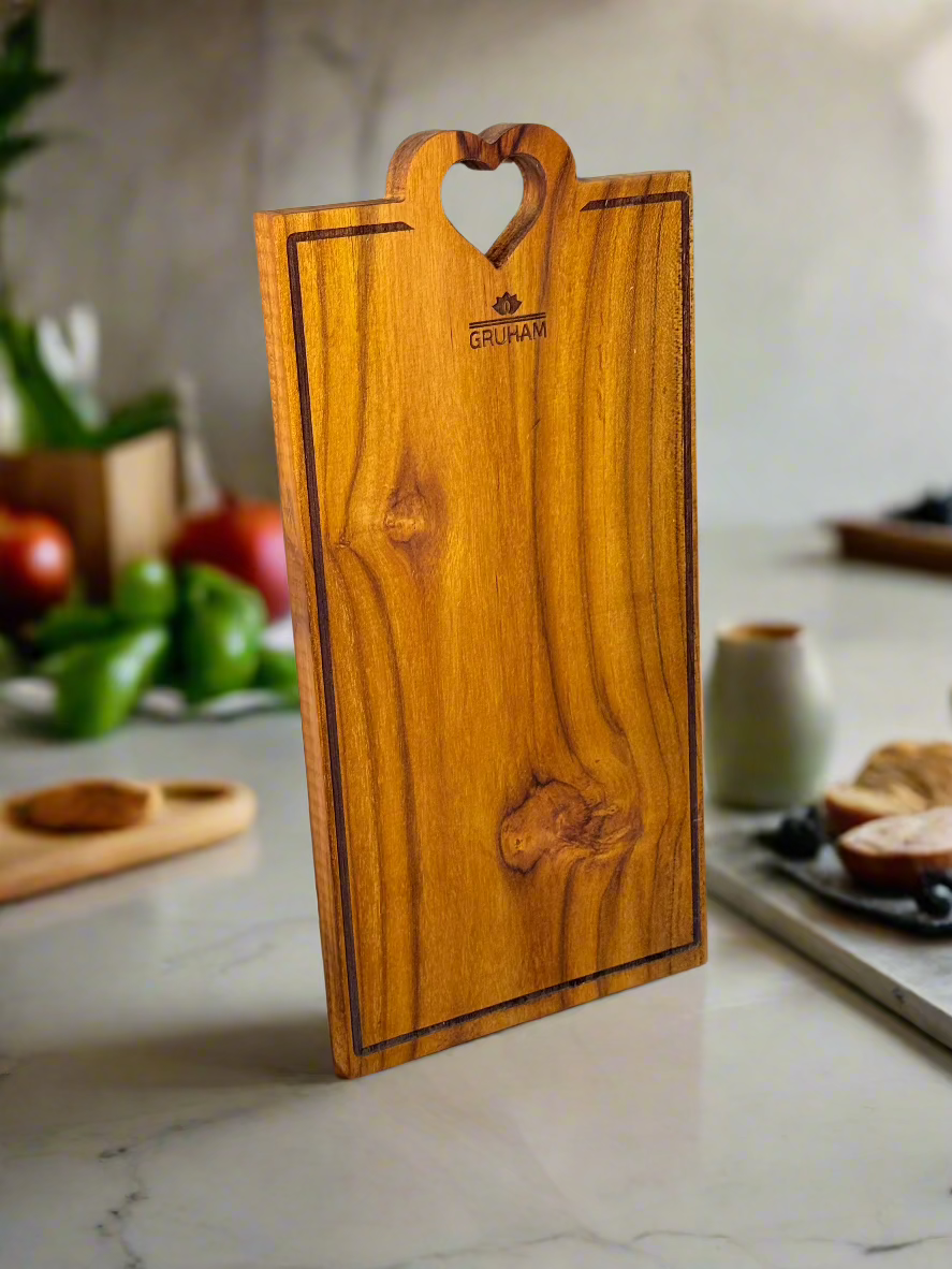 HeartGrip™ Teakwood Cutting Board - gruham