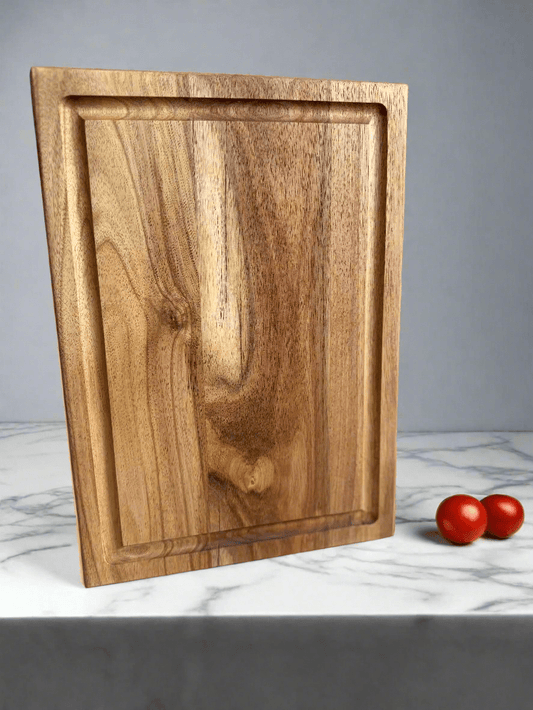 Rectangular Acacia Wood Cutting Board with Juice Groove - gruham