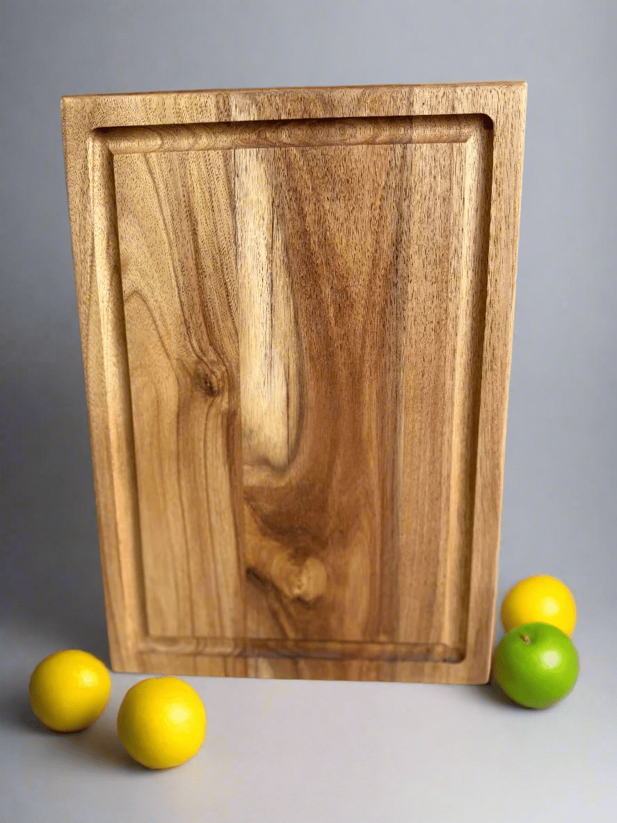 Rectangular Acacia Wood Cutting Board with Juice Groove - gruham