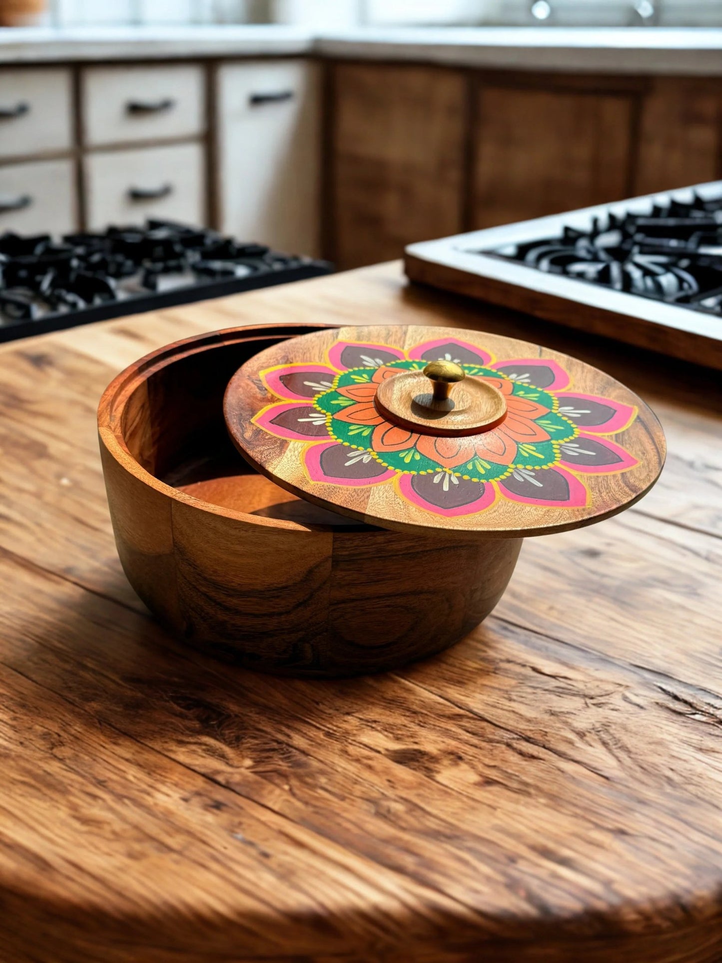 Saanjh Roti Box | Acacia Wood - gruham