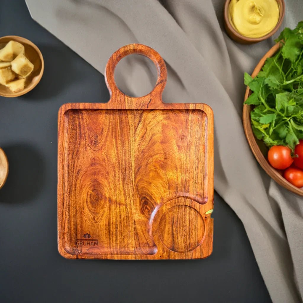 Wooden Square Platter/Tray - gruham