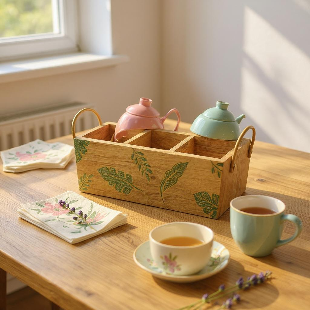 Vrinda Handpainted Cutlery Holder