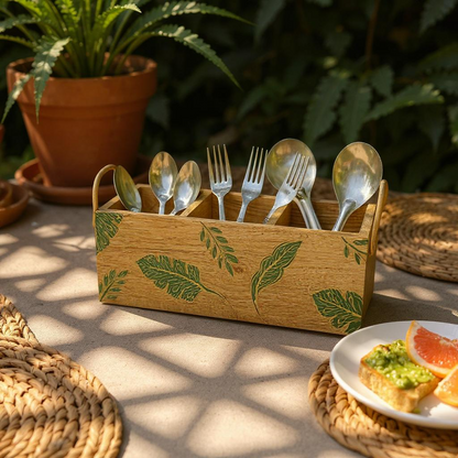 Vrinda Handpainted Cutlery Holder