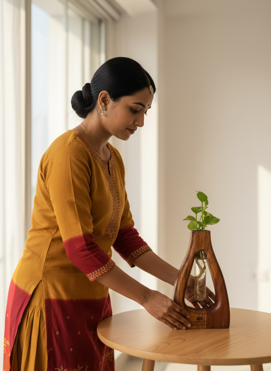 D-Cut Wooden Planter