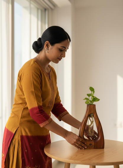 D-Cut Wooden Planter