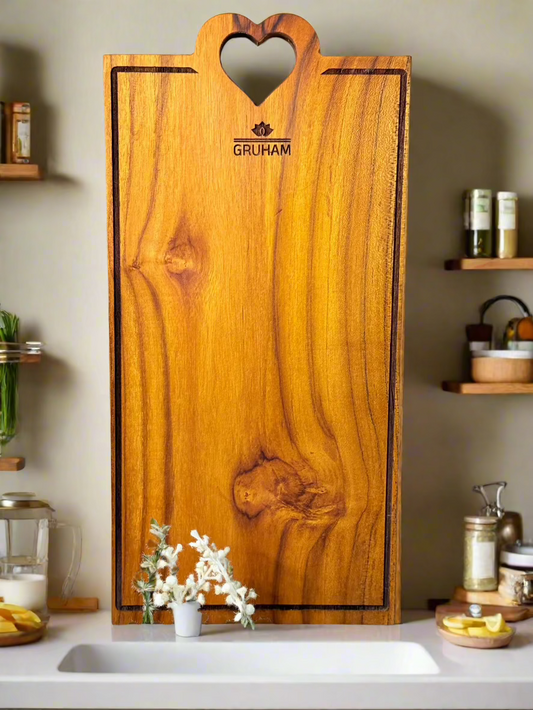 HeartGrip™ Teakwood Cutting Board - gruham
