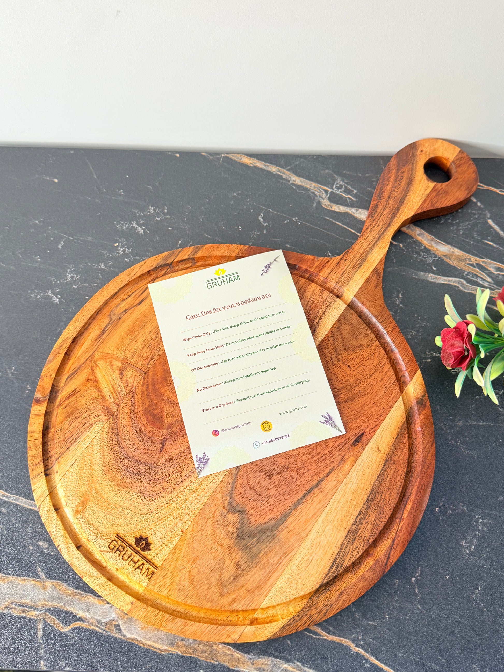 Wooden Pizza Platter - gruham