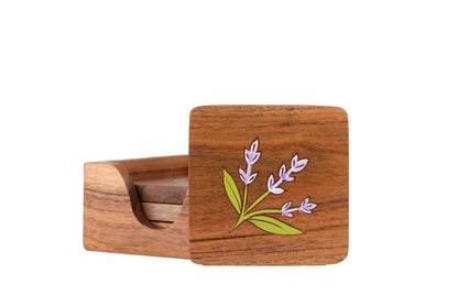 Tulip Bloom Coaster Set – Set of 4