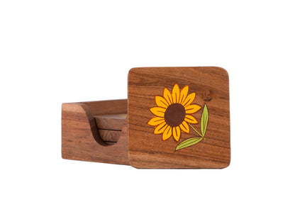 Sunshine Bloom Coaster Set – Set of 4