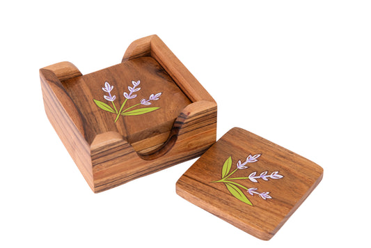 Tulip Bloom Coaster Set – Set of 4