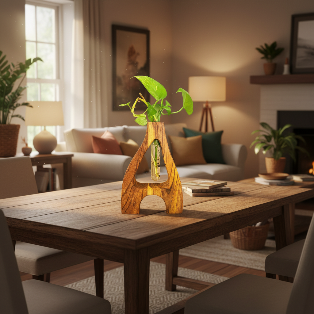 A-Shape Wooden Planter