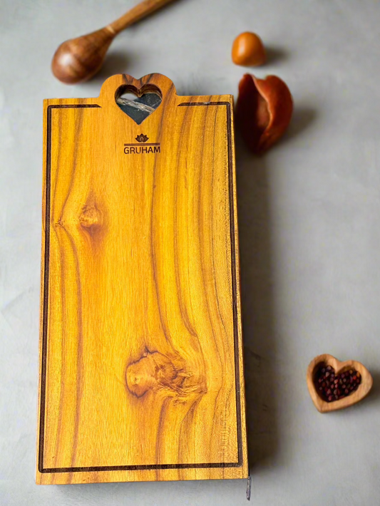HeartGrip™ Teakwood Cutting Board - gruham