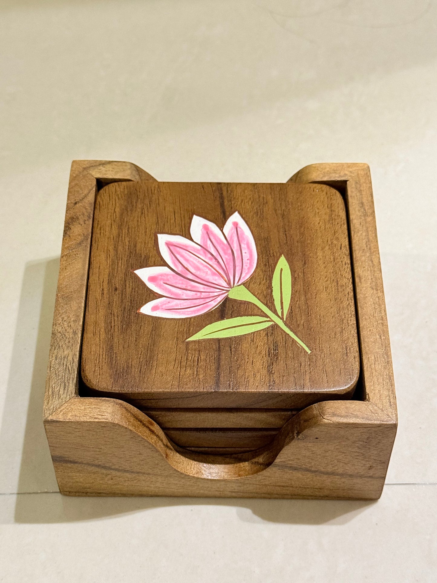 Padma Lotus Coaster Set – Set of 4