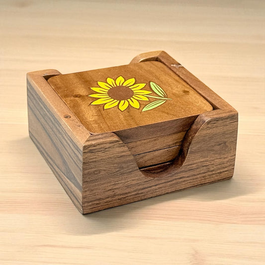 Sunshine Bloom Coaster Set – Set of 4