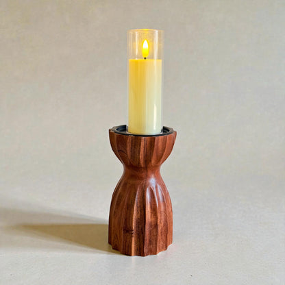 GRUHAM Handcrafted Wooden Candle Holder
