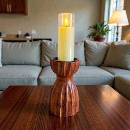 GRUHAM Handcrafted Wooden Candle Holder