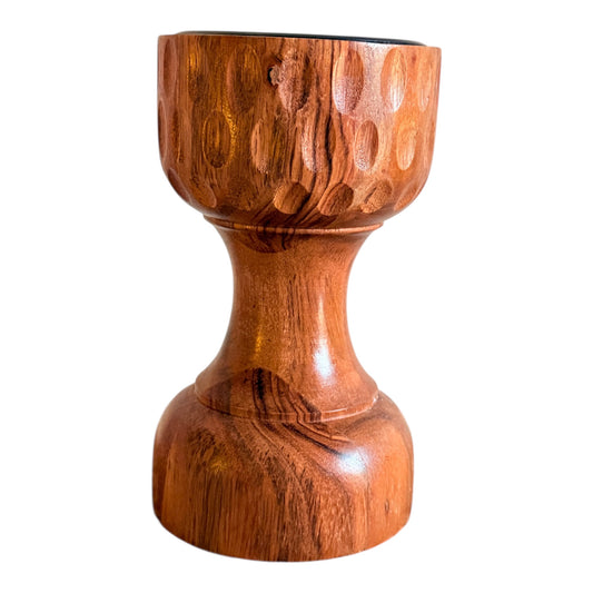 GRUHAM Handcrafted Tall Wooden Candle Holder
