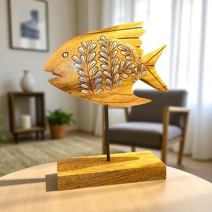 Shoreline Charm Wooden Fish Decor