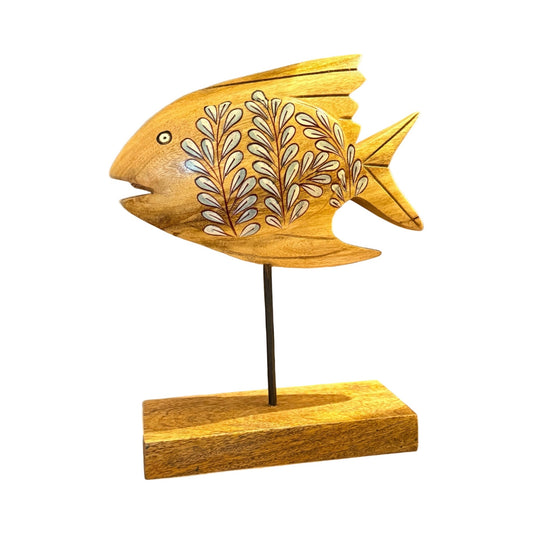 Shoreline Charm Wooden Fish Decor