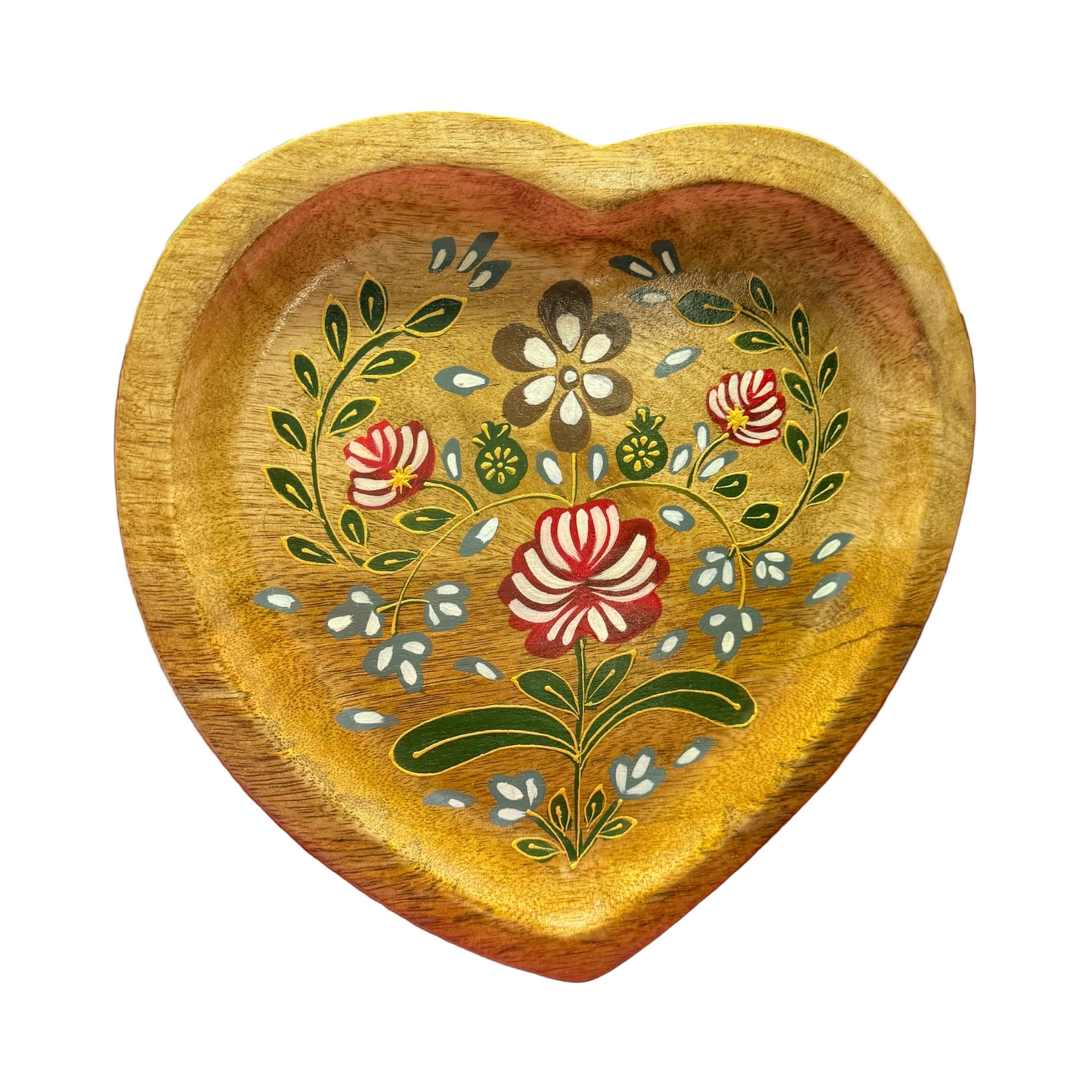 Blossom Heart Wooden Decorative Plate
