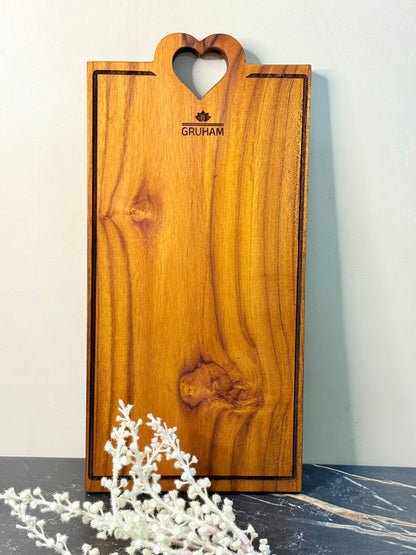 HeartGrip™ Teakwood Cutting Board - gruham