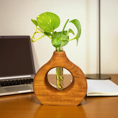Big Roundshape Wooden Planter