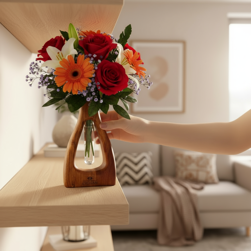 D-Cut Wooden Planter