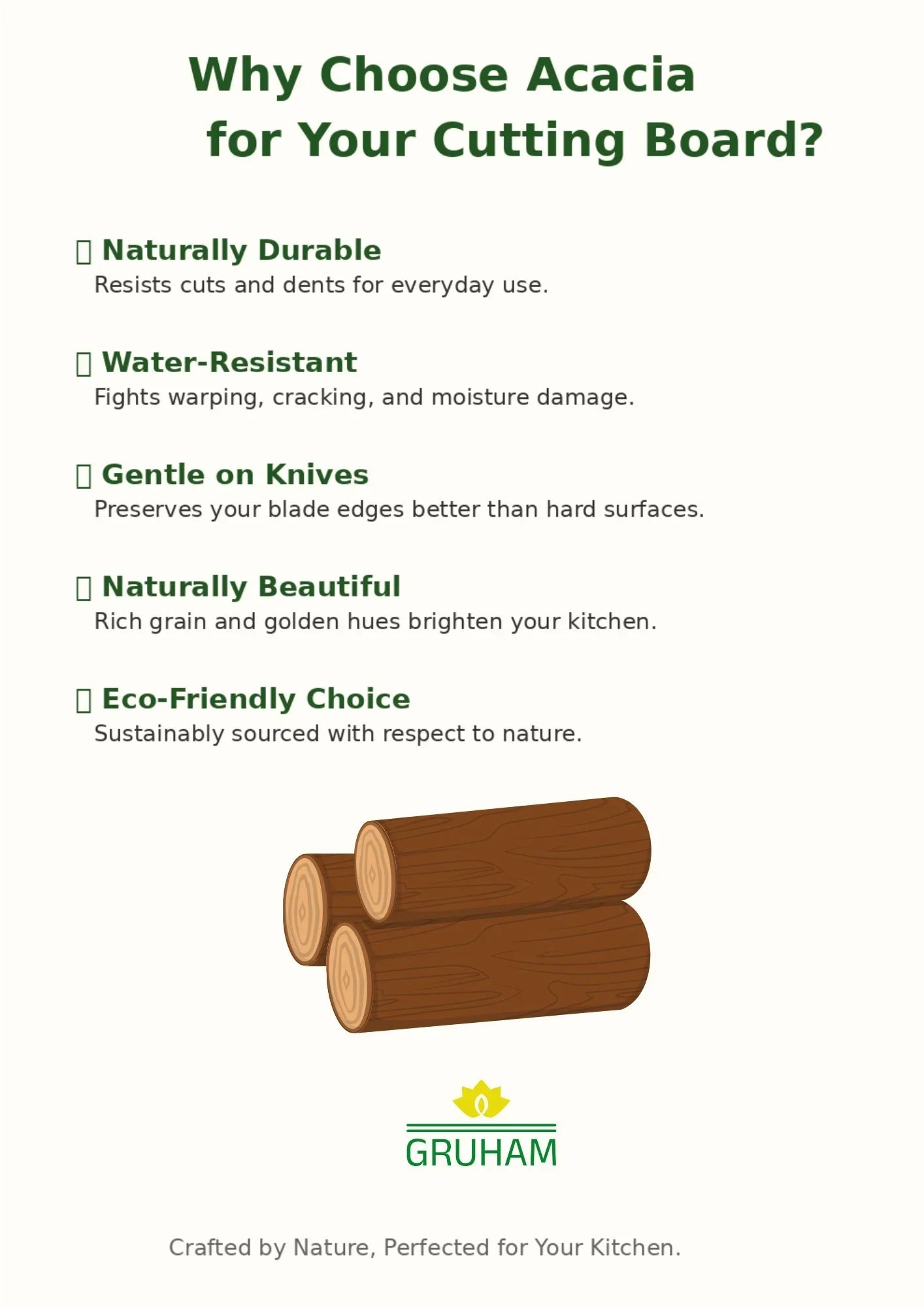 EcoCut™ Deer Shaped premium Acacia Wooden Cutting Board - gruham