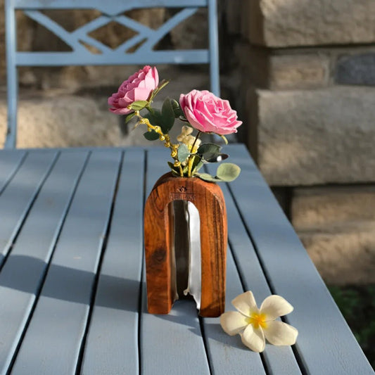 Inverted U - Shaped Wooden Planter - gruham