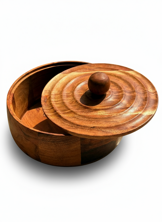 Parampara Roti Box ; Acacia Wood