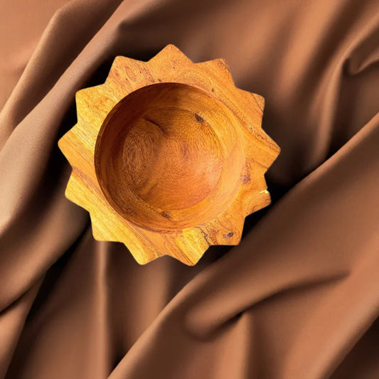 Star Shaped Wooden Bowl - gruham