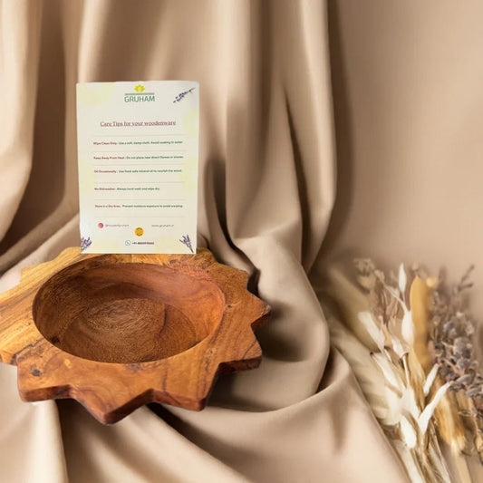 Star Shaped Wooden Bowl - gruham