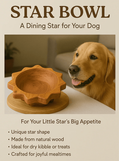 Star Shaped Wooden Bowl - gruham